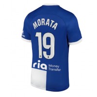 Fotbalové Dres Atletico Madrid Alvaro Morata #19 Venkovní 2023-24 Krátký Rukáv